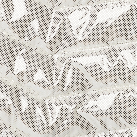 NWT Columbia Chalk Aurelian Print Powder Lite Omni-Heat Puffer Jacket 2X - Picture 6 of 7